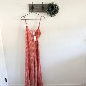 NWT L*Space Pink Junie Wrap Maxi Dress L